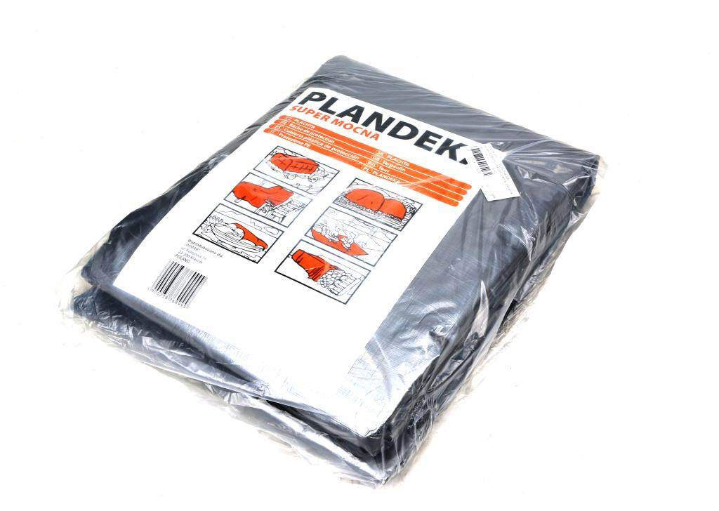 Plandeka super mocna 2x3m srebrna gramatura 160g/m2