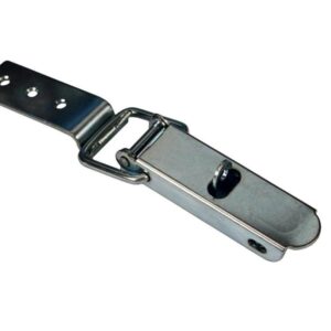 Spinacz zaczep zamek burty uniwersalny 195mm x30mm ze skoblem klamra z drutu fi-5mm