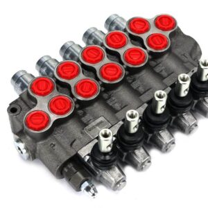 Rozdzielacz sterowany ręcznie 5 sekcyjny 60l/min.