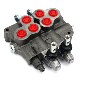 Rozdzielacz sterowany ręcznie 2 sekcyjny 80l/min.