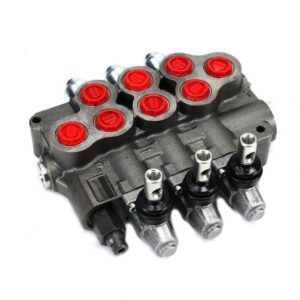 Rozdzielacz sterowany ręcznie 3 sekcyjny 80l/min.