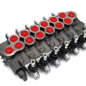 Rozdzielacz sterowany ręcznie 6 sekcyjny 80l/min.