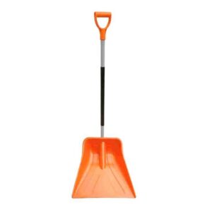 Łopata gospodarcza do zboża na metalowym trzonku z listwą teger