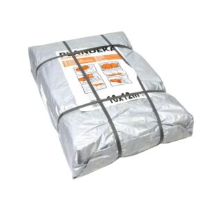 Plandeka super mocna 10x12m srebrna gramatura 160g/m2