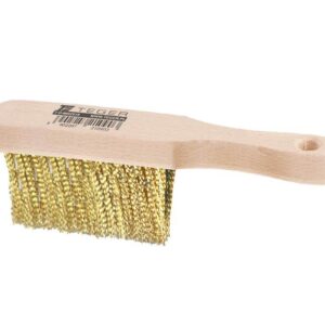 Szczotka druciana do szczelin premium drut mosiądzowany 3 rzędowa teger