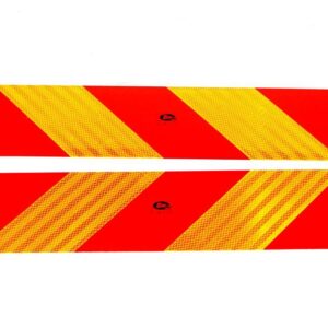 Tablica wyróżniająca odblaskowa kpl 2szt 565mm/140mm.101-01w-89