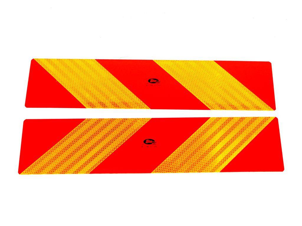 Tablica wyróżniająca odblaskowa kpl 2szt 565mm/140mm.101-01w-89