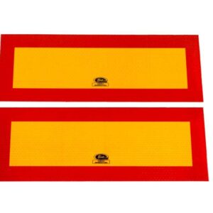 Tablica wyróżniająca odblaskowa kpl 2szt 300mm/120mm 101-04w-95