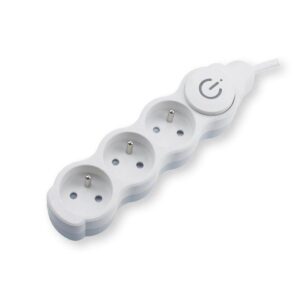 Przedłużacz 3 gniazda z wyłącznikiem 3m