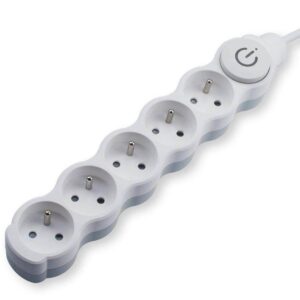 Przedłużacz 5 gniazd z wyłącznikiem 3m