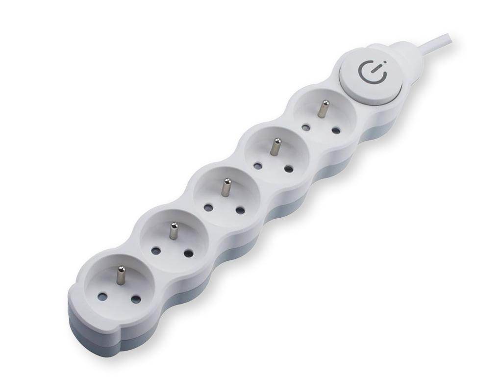 Przedłużacz 5 gniazd z wyłącznikiem 3m