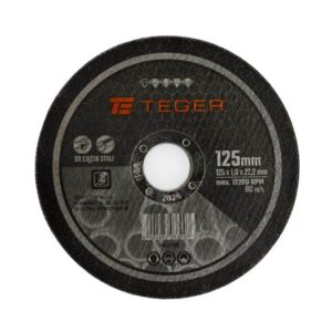 Tarcza korundowa do cięcia 125x 1.0mm po 10 szt teger