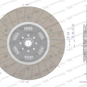 Tarcza sprzęgła case waryński