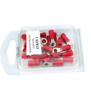 Końcówki oczkowe izolowane 1/m4 25szt