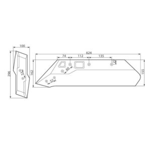 Lemiesz Lewy Z Dłutem Kompletny Kuhn