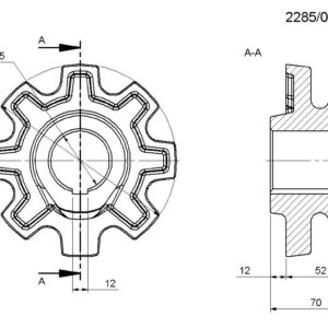 Koło Gniazdowe Napędowe Rozrzutnik Obornika Rosyjski