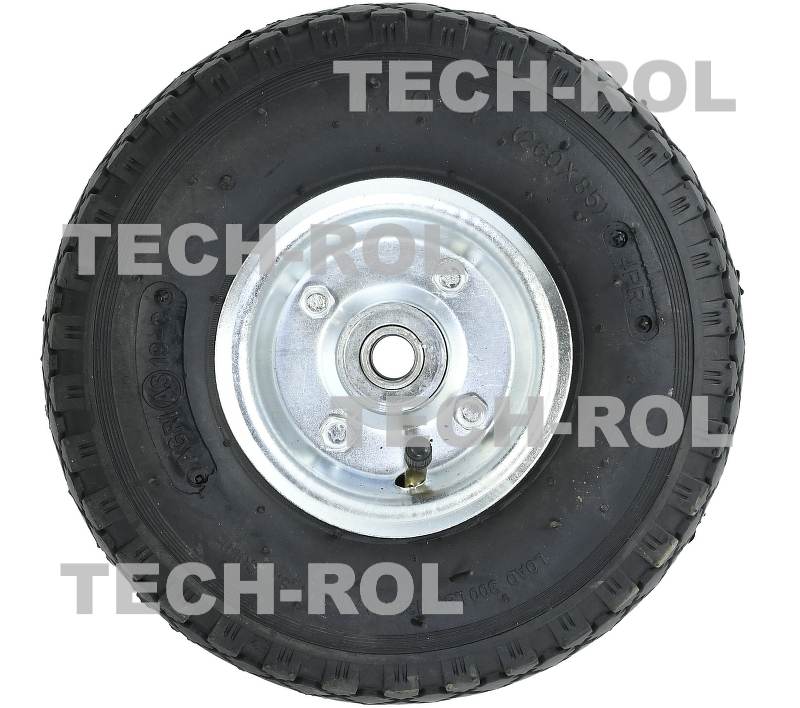 Koło taczki pneumatyczne 3.00-4 4PR łożysko kulkowe na oś fi-16mm