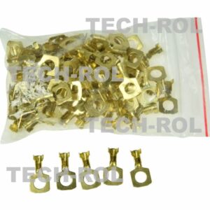 Końcówka elektryczna oczkowa M6 przewód 2,5 mm2 opakowanie 100 szt.