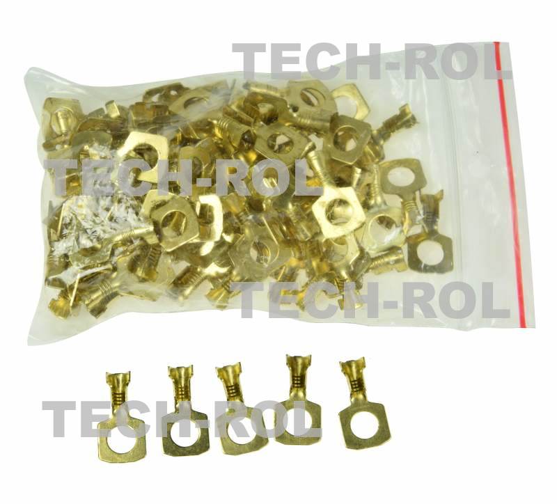 Końcówka elektryczna oczkowa M6 przewód 2,5 mm2 opakowanie 100 szt.