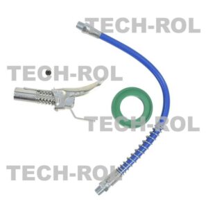 Końcówka smarownicy trzyszczękowa precyzyjna z dźwignią i blokadą