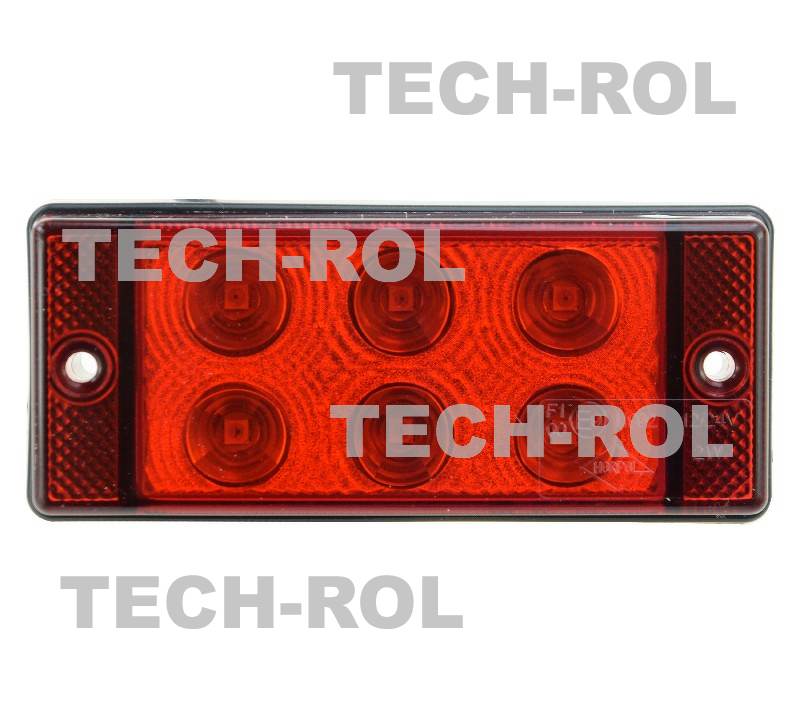 Lampa przeciwmgłowa diodowa 6-led 12V / 24V LPD591 Horpol