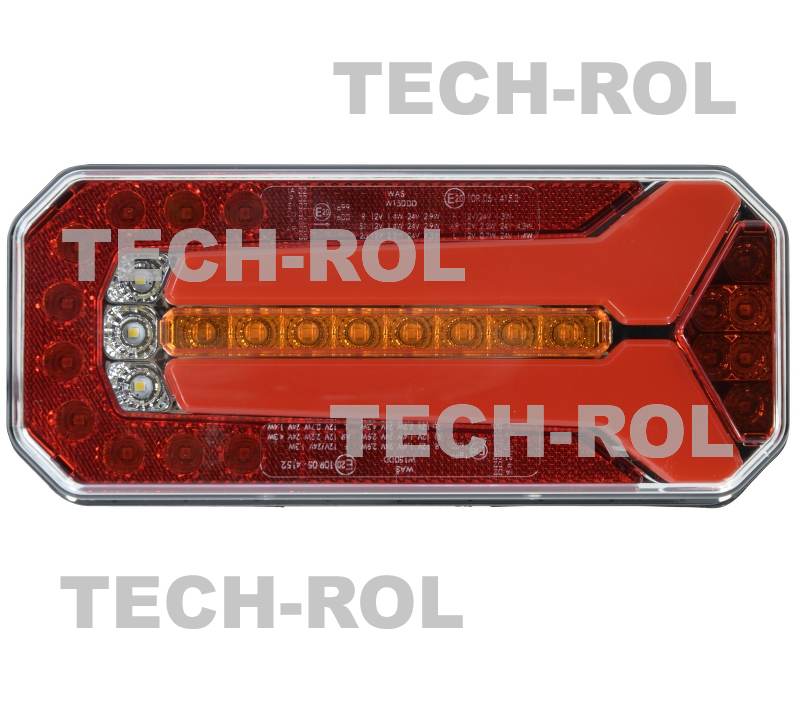 Lampa zespolona diodowa tylna uniwersalna kierunkowskaz dynamiczny pozycja