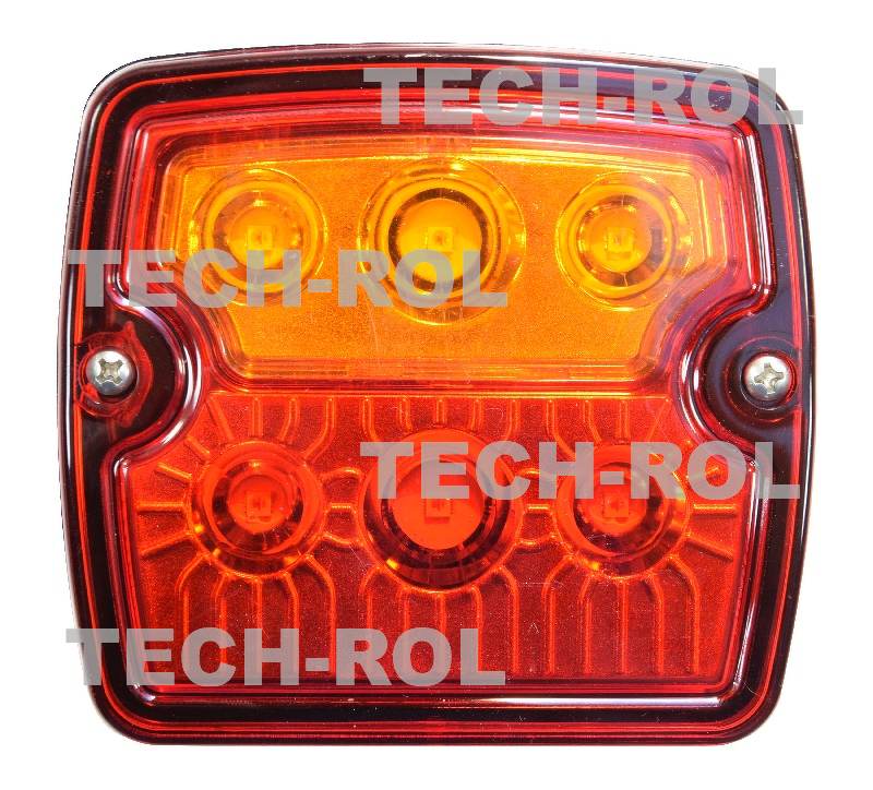 Lampa zespolona diodowa tylna uniwersalna kierunkowskaz pozycja stop 12V /