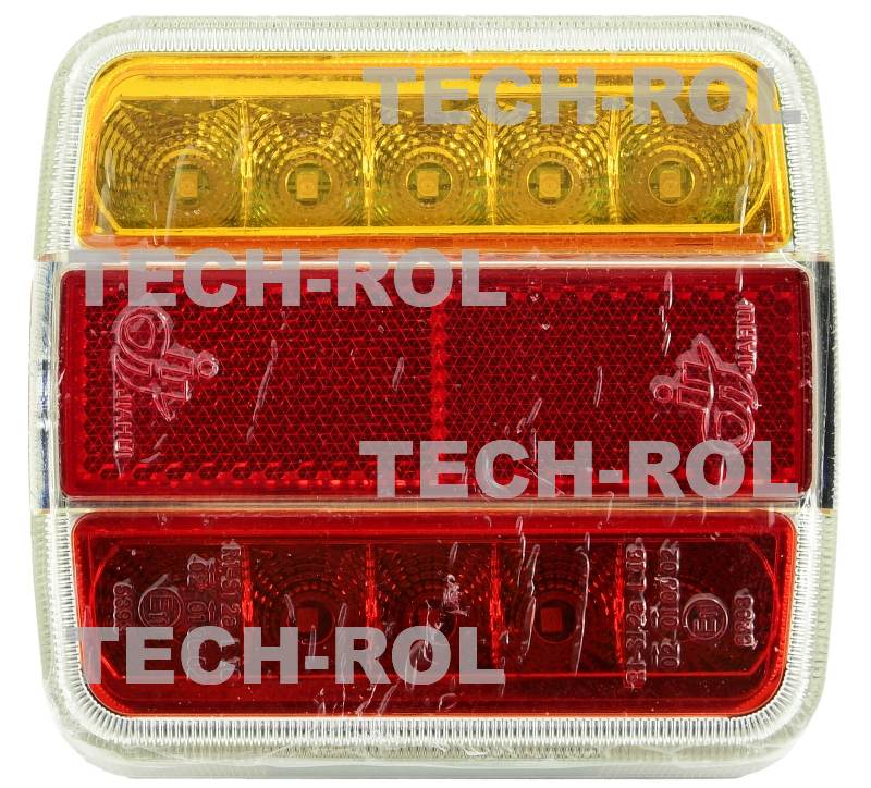 Lampa zespolona diodowa tylna uniwersalna kierunkowskaz pozycja stop 12V