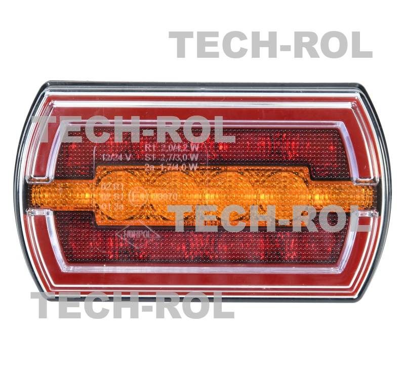 Lampa zespolona diodowa tylna uniwersalna kierunkowskaz pozycja stop neon