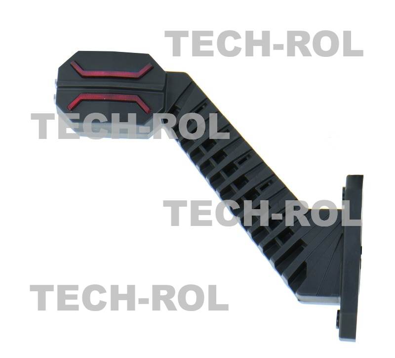 Lampa zespolona obrysowa diodowa lewa trzyfunkcyjna na wysięgniku ukośnym