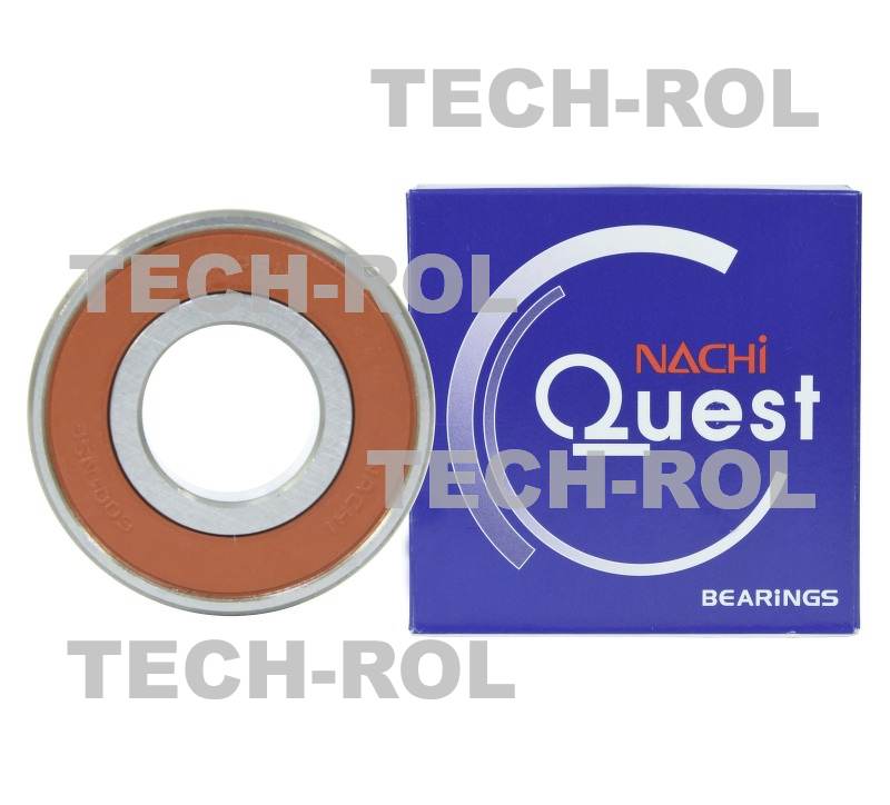 Łożysko kulkowe jednorzędowe 25x52x15 sk. 62052RS NACHi