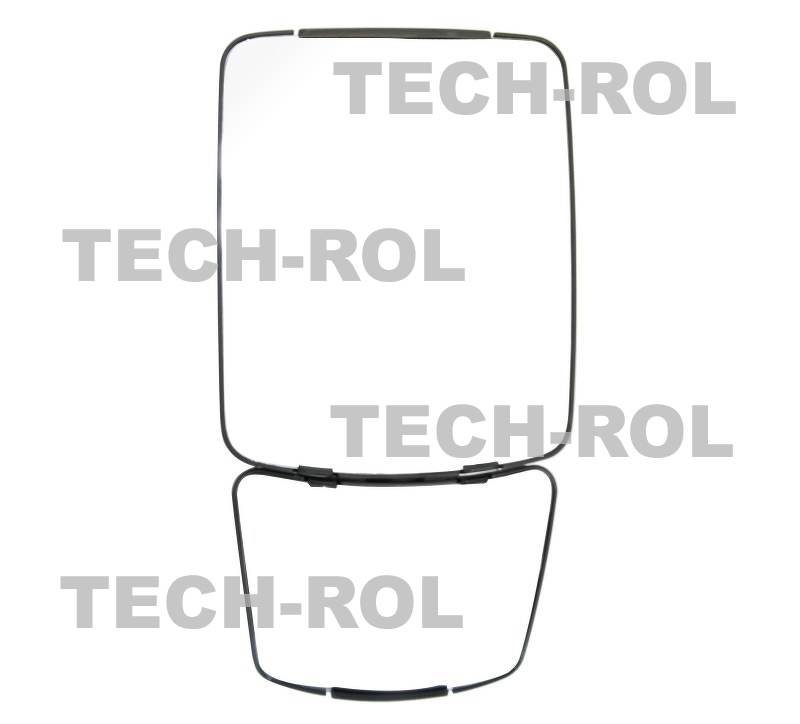 Lusterko ciągnikowe uniwersalne 441 mm / 228 mm obejma 15 mm - 38 mm z
