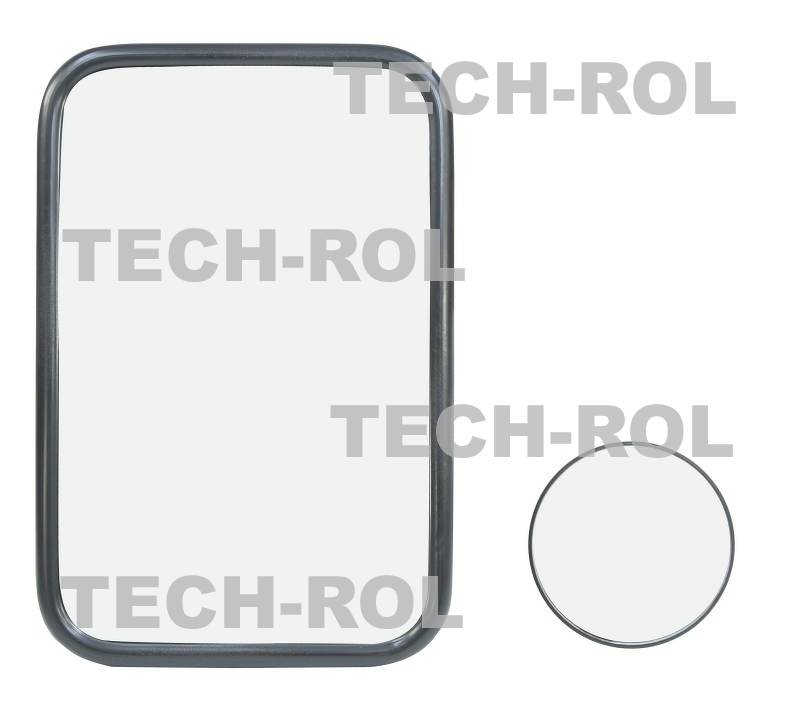 Lusterko ciągnikowe uniwersalne z dodatkowym lusterkiem panoramicznym 2szt