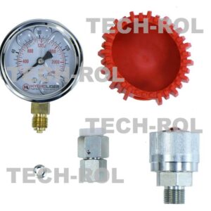 Manometr glicerynowy 0-160 bar fi-63 mm z wtyczką nakręcaną do pomiaru