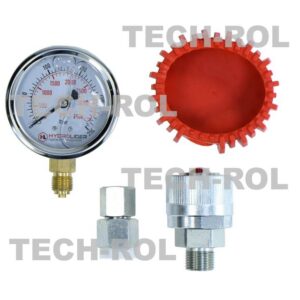 Manometr glicerynowy 0-250 bar fi-63 mm z wtyczką nakręcaną do pomiaru