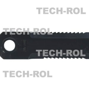 Nóż rozdrabniacza sieczkarni ruchomy zębaty 175x50x4,5 otwór 20mm z