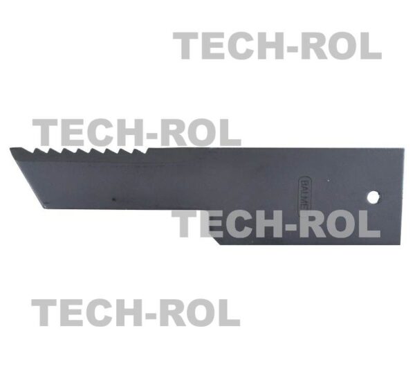 Nóż rozdrabniacza sieczkarni stały zębaty 198x50/32x3 otwór 6,5mm New