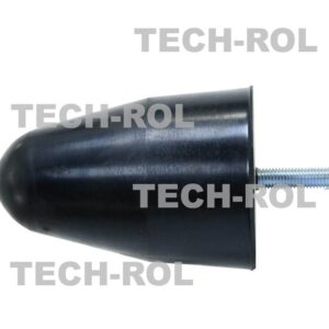 Odbój gumowy stożkowy ze śrubą M12 wysokość 140 mm średnica 100 mm