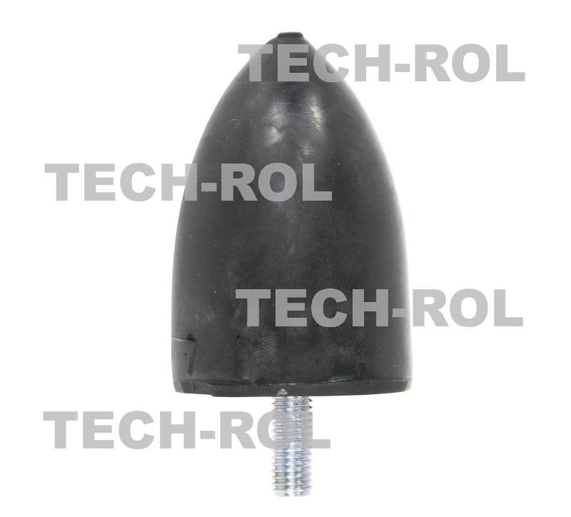 Odbój gumowy stożkowy ze śrubą M8 wysokość 65 mm średnica 45 mm
