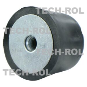 Odbój poliuretanowy stożkowy z gwintem wewnętrznym M10 wysokość 50 mm