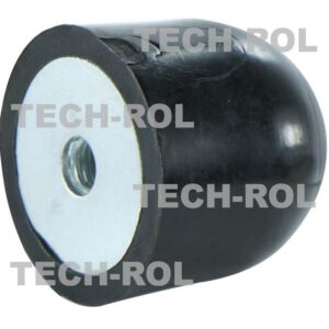 Odbój poliuretanowy zaokrąglony z gwintem wewnętrznym M10 wysokość 50