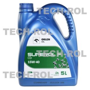 Olej silnikowy Superol F SAE 15W40 API CD 5 litrów QFO854B50 Orlen