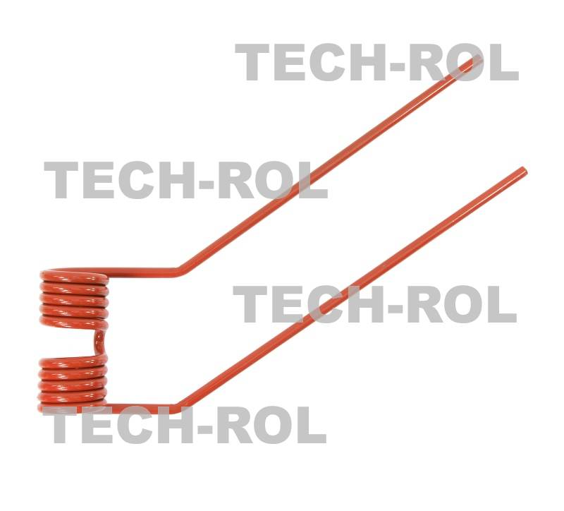 Palec typ Fella TH2 lewy czerwony Przetrząsaczo-zgrabiarka karuzelowa