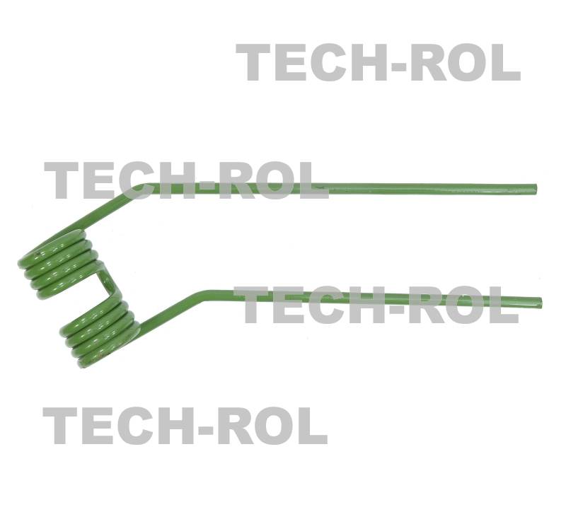 Palec typ Fella TH4 prawy zielony Przetrząsaczo-zgrabiarka karuzelowa