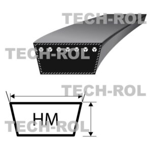 Pasek klinowy czerwony Super HM-2130 Bizon HM-2130 Stomil Sanok cz