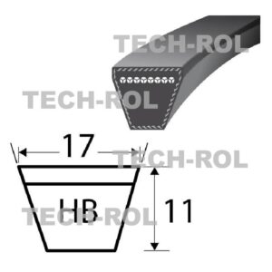 Pasek klinowy żółty HB-1550 HB-1550 Stomil Sanok ż