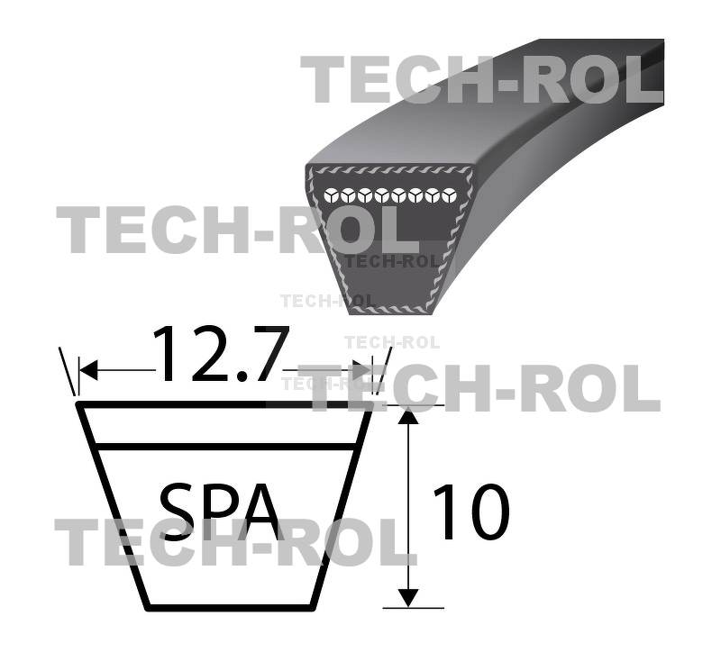 Pasek klinowy żółty SPA-1362 SPA-1362 Stomil Sanok z
