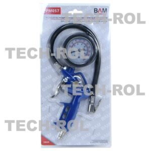 Pistolet do pompowania kół z manometrem glicerynowym Premium PPM057