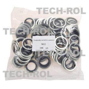 Podkładka metalowo-gumowa M22 opakowanie 100 szt. PMGM22 Produkt 100szt