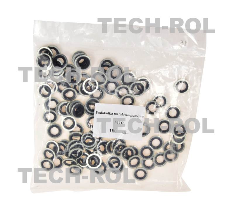 Podkładka metalowo-gumowa M10 opakowanie 100 szt. PMGM10 Produkt 100szt